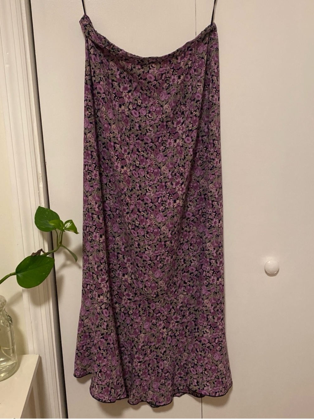 Norton McNaughton Purple Floral Maxi Skirt